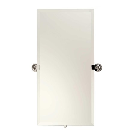 GINGER 20" X 36" Frameless Pivoting Mirror in Polished Chrome 2642/PC